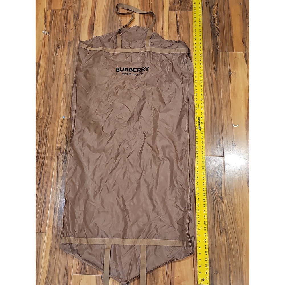 Burberry London England Brown Garment Bag Polyester Travel Suit Cover 51x22